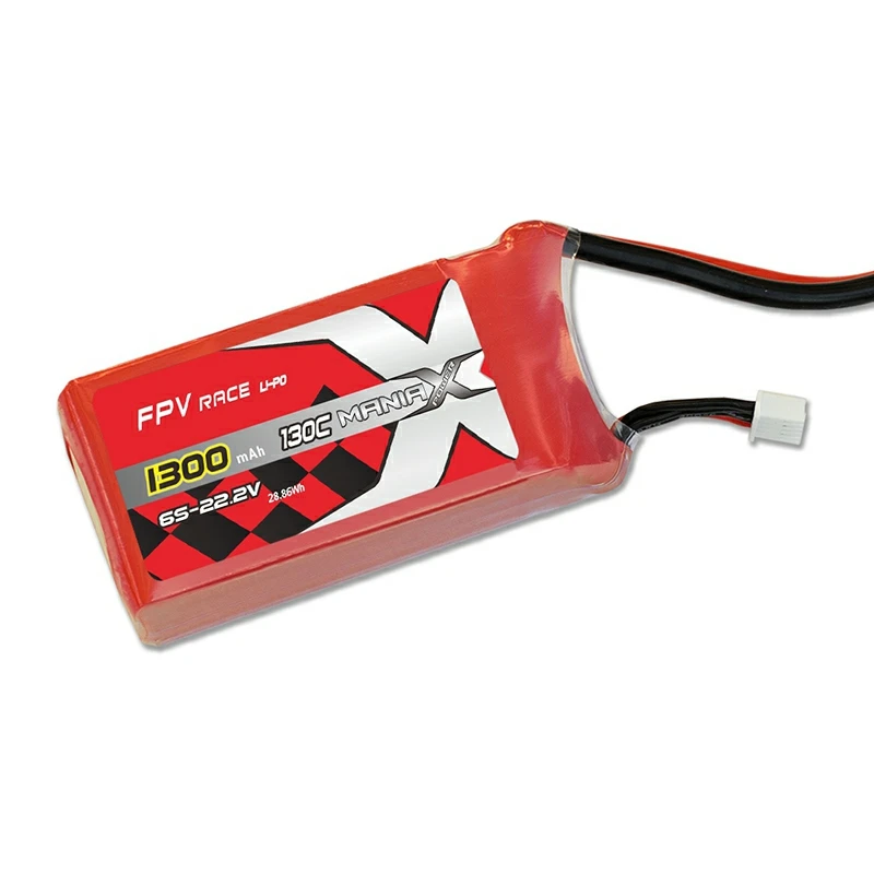 6S-22.2V 1300mAh 130C FPV Racing Lipo aku