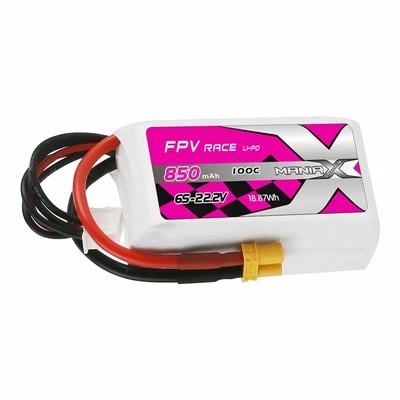 6S-22,2V 850mAh 100C FPV Racing Lipo aku